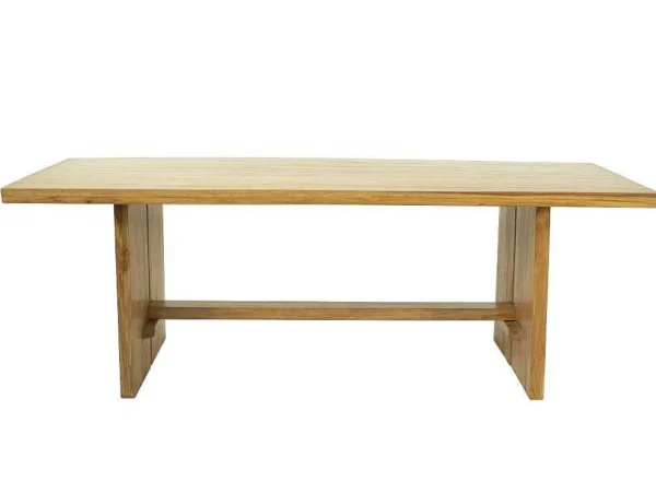 Flash Sale Eettafel 8 Plaatsen Van Teakhout - Kleur: Naturel - Lenida Eettafel