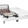 Online Elektrisch Bed Bedbodem En Matras Lattenbodem En Contactplaatjes - Pandora Ii Van - Motor Okin - Wit - 2X90X200 Cm Elektrisch Relaxatiebed