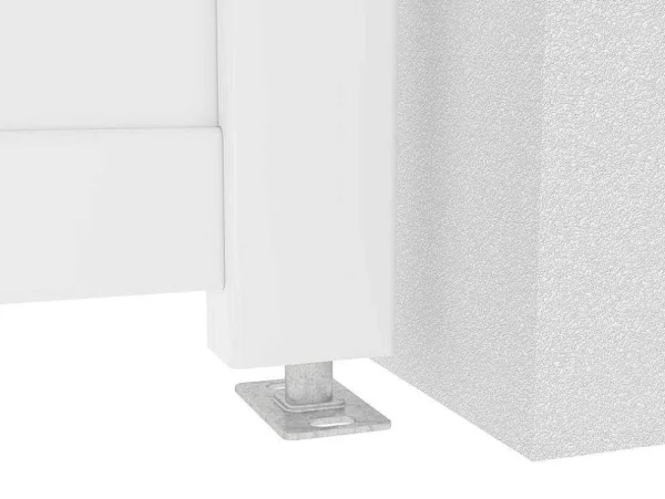 Outlet Elektrische Draaipoort Van Aluminium L355 X H181 Cm Wit - Nazario Hekjes & Poorten