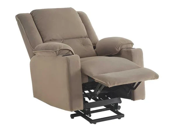 Store Elektrische Relaxfauteuil - Met Thermische Massagefunctie - Voorzien Van 2 Bekerhouders En Afstandsbediening - Taupe Aanbiedingen: Zitbank & Fauteuil