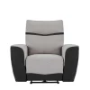 Best Sale Elektrische Relaxfauteuil Van Grijze En Antracietkleurige Stof Damon Relaxfauteuil