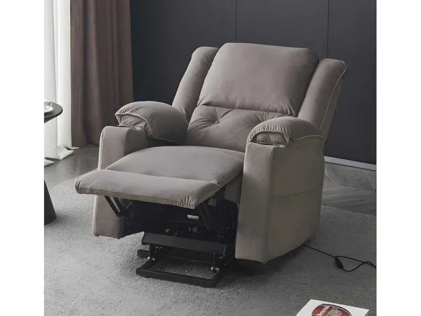 Store Elektrische Relaxfauteuil - Met Thermische Massagefunctie - Voorzien Van 2 Bekerhouders En Afstandsbediening - Taupe Aanbiedingen: Zitbank & Fauteuil