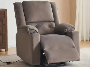 Store Elektrische Relaxfauteuil - Met Thermische Massagefunctie - Voorzien Van 2 Bekerhouders En Afstandsbediening - Taupe Aanbiedingen: Zitbank & Fauteuil