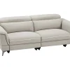 Fashion Elektrische Relax-Zitbank Met 3 Plaatsen In Beige Stof Macari Elektrische Relaxbanken