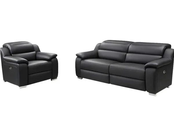 Best Elektrische 3-Zitsrelaxbank Arena Iii Van Leer - Noir Set Zitbank + Fauteuil