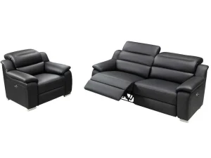 Best Elektrische 3-Zitsrelaxbank Arena Iii Van Leer - Noir Set Zitbank + Fauteuil