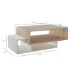 Store Elisa Koffietafel, Wit, Sonoma, 100X60X35 Cm, Salontafel