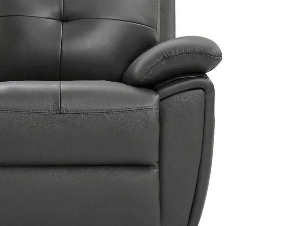 Outlet 3- En 2-Zits-Relaxbank Van Grijs Leer Vineta Bankstel 3+2