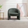 Hot Fauteuil In Groen Ribfluweel Ossana Fauteuil Stof Fluweel / Suedine