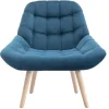 Discount Fauteuil Van Blauwgroen Fluweel - Luosto Fauteuil Stof Fluweel / Suedine