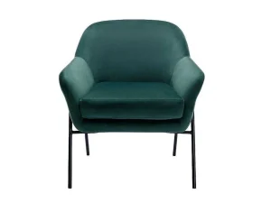 New Fauteuil Van Spargroen Velours Cerita Fauteuil Stof Fluweel / Suedine