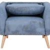 New Fauteuil Van Stof Magelan - Lichtblauw Fauteuil Stof