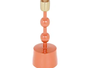 Best Geemailleerde Aluminium Kandelaar - H.22 Cm - Terracotta - Parina Kandelaar En Kaars