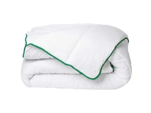 Best Gematigd Dekbed Met Natuurlijke Antimijtbehandeling Van Van Microvezel - 240 X 260 Cm - 300 G/M - Groene Bies - Azylia Ii Dekbed