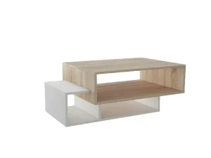 Best Gemini Koffietafel, Wit, Sonoma, 100X60X35 Cm, Epikasa Salontafel