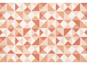 Best Geometrisch Tapijt Van Vinyl - 120 X 180 Cm - Oranje - Myrala Woonkamertapijt