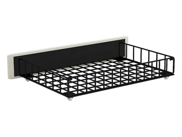 Store Gestoffeerd Bed 140X200Cm Met 4 Lades - Met Led + Usb Oplaadpoort + Lezer - Beige Fluwelen Bed