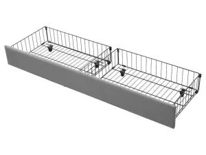 Cheap Gewatteerd Opbergbed 160X200Cm In Fluweel Met Lade + Lattenbodem - Grijs (Zonder Matras) Fluwelen Bed