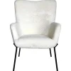 Best Glasgow Fauteuil Boucle Wit. Fauteuil Met Holle Rugleuning