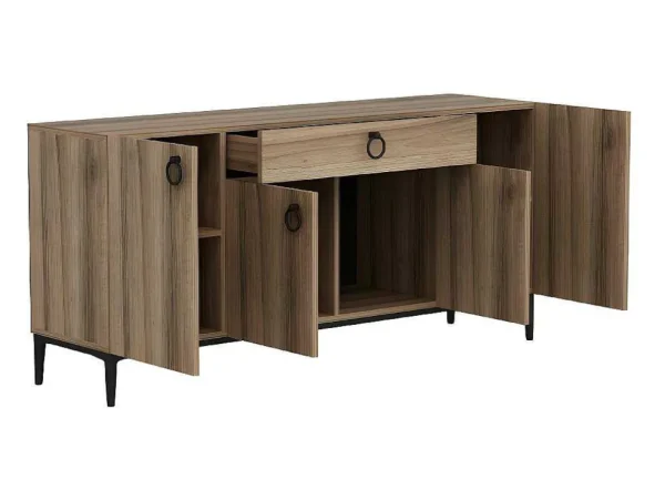 Hot Gloria Multifunctioneel Kabinet, Walnoot, 160X42X75 Cm, Buffetkast