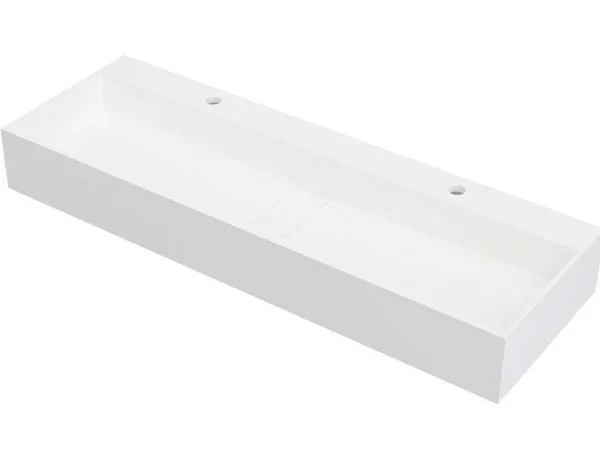 Sale Hangend Wastafelblad - Wit - L120 X B40 X H15 Cm - Yamdrok Muurkast Badkamer