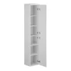 Discount Hangende Badkamerkolom - 6 Planken - Wit - L30 X D25 X H160 Cm - Kayla Badkamerkast