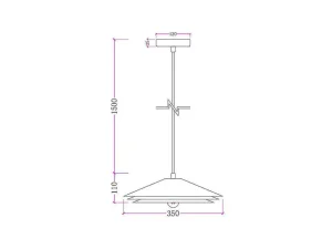 Discount Hanglamp Van Metaal - D35 X H161 Cm - Groen - Kiruna Hanglamp