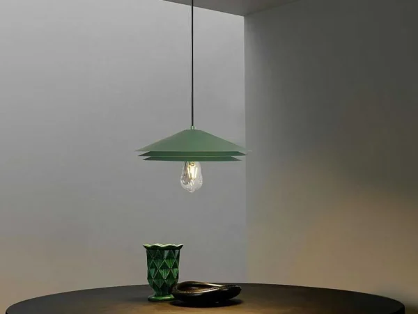 Discount Hanglamp Van Metaal - D35 X H161 Cm - Groen - Kiruna Hanglamp