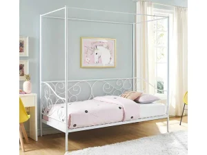 Cheap Hemelbed Vivian - 90X200 Cm - Wit Aanbiedingen: Slaapkamer & Kantoor