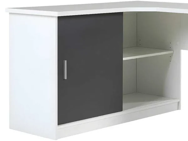 Clearance Hoekbureau Norwy - 2 Deuren & 2 Laden - Mdf Blad Met Granieteffect Bureaumeubel