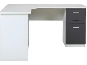 Clearance Hoekbureau Norwy - 2 Deuren & 2 Laden - Mdf Blad Met Granieteffect Bureaumeubel