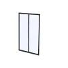 Best Hoekraam Werkplaats Van Gepoedercoat Aluminium - L120 X B60 X H130 Cm - Zwart - Bayview Glazen Binnenraam