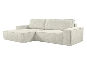 Sale Hoekslaapbank Amelia Van Pascal Morabito - Ribfluweel - Beige - Hoek Links Aanbiedingen: Zitbank & Fauteuil