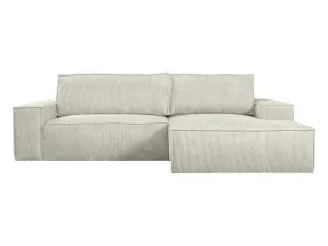 Clearance Hoekslaapbank Amelia Van Pascal Morabito - Ribfluweel - Beige - Hoek Rechts Aanbiedingen: Zitbank & Fauteuil