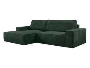 Clearance Hoekslaapbank Amelia Van Pascal Morabito - Ribfluweel - Spargroen - Hoek Links Aanbiedingen: Zitbank & Fauteuil