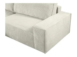 Sale Hoekslaapbank Amelia Van Pascal Morabito - Ribfluweel - Beige - Hoek Links Aanbiedingen: Zitbank & Fauteuil