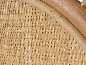 Store Hoofdbord 140 Cm - Rotan - Natuurlijk - Solia Hoofdeinde En Brugkast