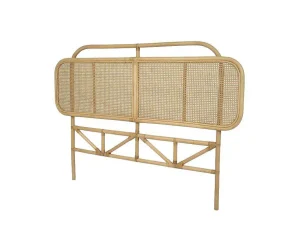 Flash Sale Hoofdeinde Van 160 Cm - Rotan - Naturel - Rouana Hoofdeinde En Brugkast