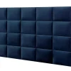 Best Hoofdeinde Wandpanelen Bartel - 200 Cm - Fluweel - Blauw - Van Hoofdeinde En Brugkast