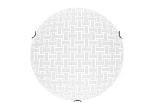 Store Idaho Plafondlamp, Chroom, Wit, 50X50X11 Cm, Plafondlamp