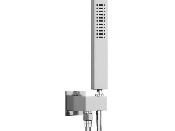 Fashion Inbouw Douche Met Thermostatische Mengkraan - Geborsteld Nikkelkleur - Terek Douchekolom