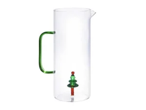 Cheap Karaf Met Kerstboom In Glas - Transparant En Groen - O14,5 X H24 - Mannie Tafelservies