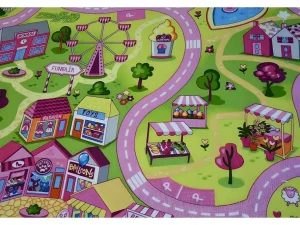 Hot Kindertapijt Sweet Town 150X250 Cm Kindervloerkleed