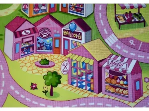 Hot Kindertapijt Sweet Town 150X250 Cm Kindervloerkleed