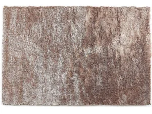 Clearance Kleed Shaggy Dolce Taupe Met Beige Weerschijn - Polyester - 120*170 Cm Tapijt Hoogpolig