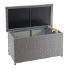 Flash Sale Kussenbox Van Polyrattan Mcw-D88 Iii, Basic Grijs, 51X100X50Cm 170L Tuinopslag