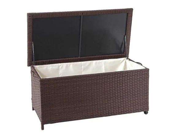 Flash Sale Kussenbox Van Polyrattan Mcw-D88 Iii, Premium Bruin, 51X100X50Cm 170L Tuinopslag