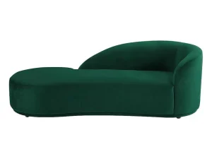 Store Linkse Chaise Longue Met Bekleding In Groen Fluweel Lonigo Van Chaise Longue