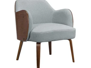 Sale Loungestoel Dolly Grijs Fauteuil Met Holle Rugleuning