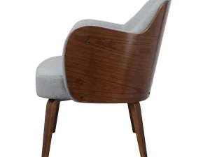 Sale Loungestoel Dolly Grijs Fauteuil Met Holle Rugleuning